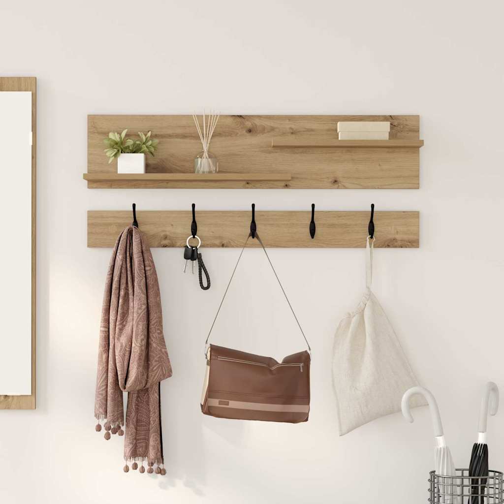 Wall Mounted Nightstand Artisan Oak 90 x 15 x 36 cm