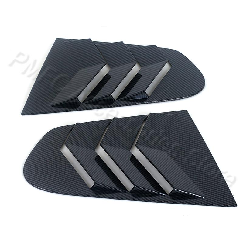 For VW Scirocco 2009 -2018 Rear Door Side Window Louver Scoop Cover Vent Carbon Surface Style Spoiler Decorative Accessories