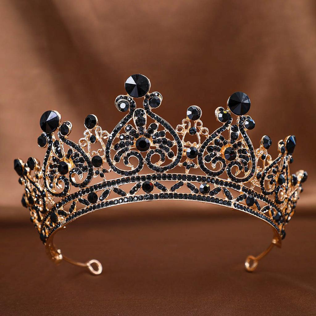 Vattenpärla Krona Huvudbonad Europeisk Brud Legeringskrona Håraccessoar Barockklänning Inställningsaccessoarer