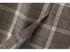 2025 Autumn/Winter Women's Elegant Plaid Button Half Skirt - European & American Style Fashion