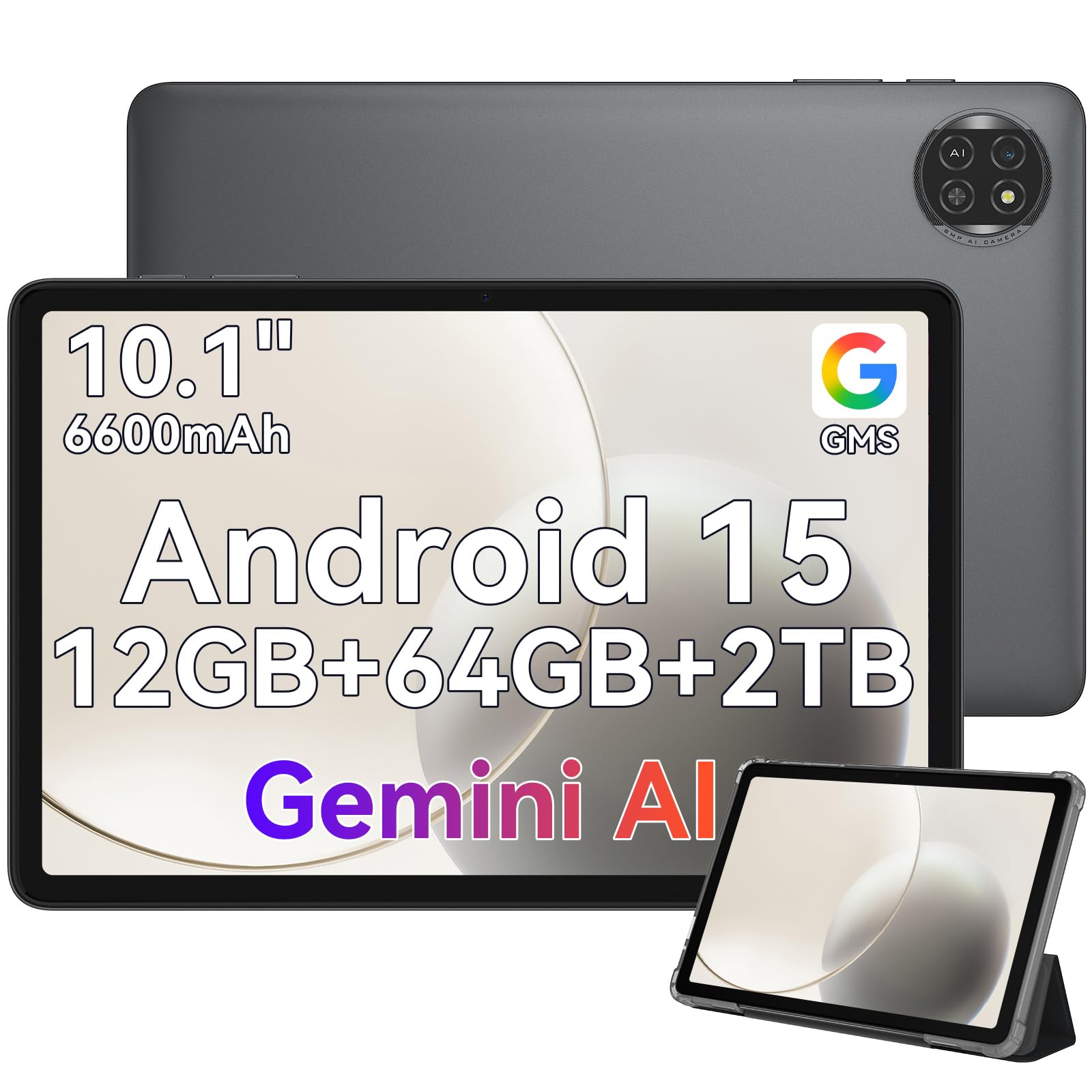 

Планшет Blackview Tab20WiFi Android з або Більшим Android 6600 мАг Widevine L1 Netflix WiFi BT Face Бездротовий Підходить для дітей та літніх людей Дворічний сірий колір