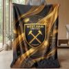 Coperta in Flanella con Stampa West Ham United, Morbida Calda Leggera Coperta da Divano Letto Campeggio