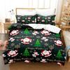 3PCS Single-sided Merry Christmas Printed Comforter Bedding Sets Comfortable Bedspreads Comforter Duvet Bedding Birthday Gift