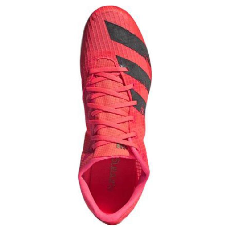 Adidas Distancestar Spikes Cushioning, Wear Resistant Running Shoes Men's Red Black EG6175