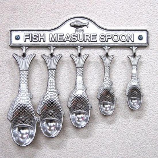 

Dulton Fish Measuring Spoon Set Aluminum Set 100-029 5-piece