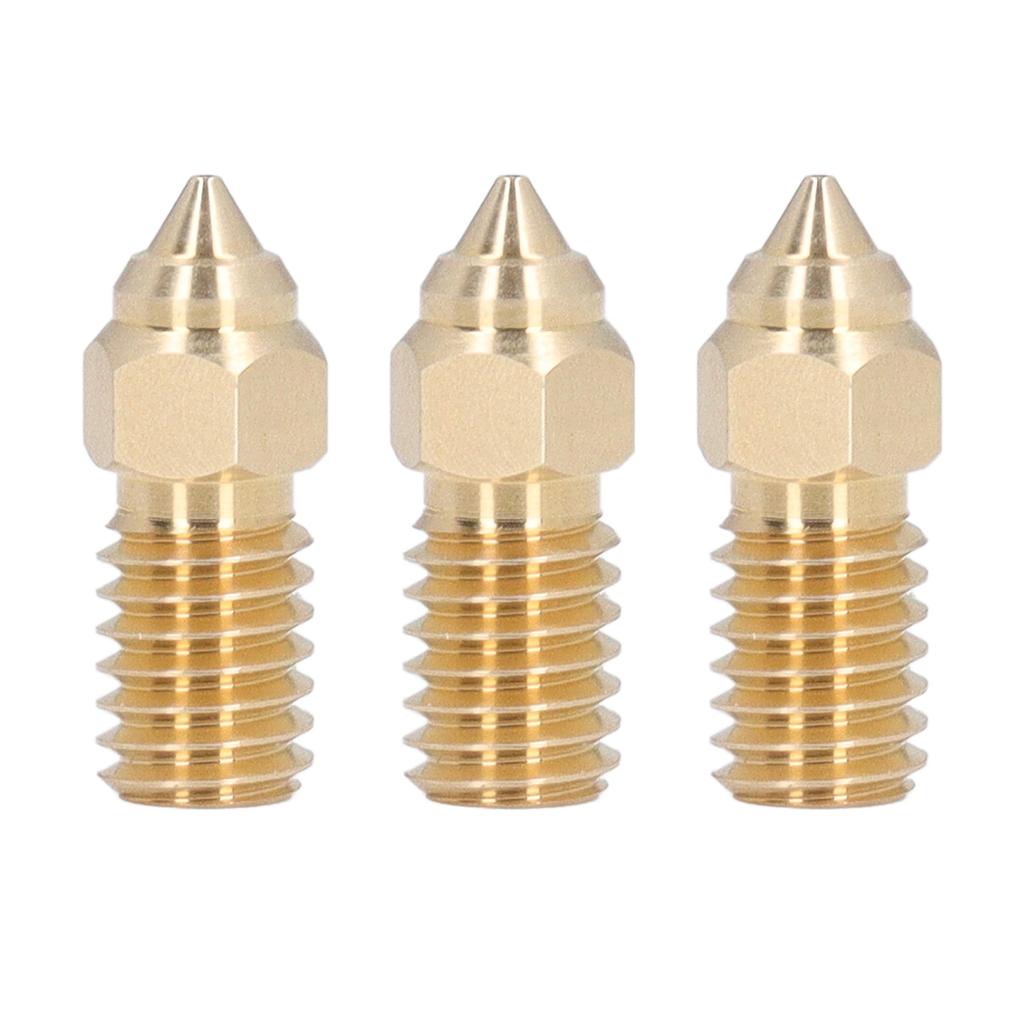 3PCS 3D Printer Extruder Nozzle M6 Brass High Speed Print  Extruder Nozzle for Ender 3 V3 SE