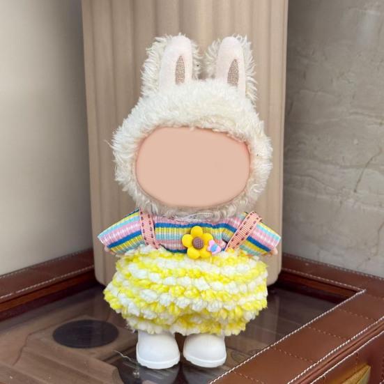 Sada oblečení pro panenky pro 17cm panenky La Bubu Elegantní overal Měkké šaty pro panenku Stylový výstavní outfit Dárek pro milovníky panenek