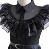 Bambini Mercoledì Vestito Halloween Costumi Vestito Cosplay Festa Costume