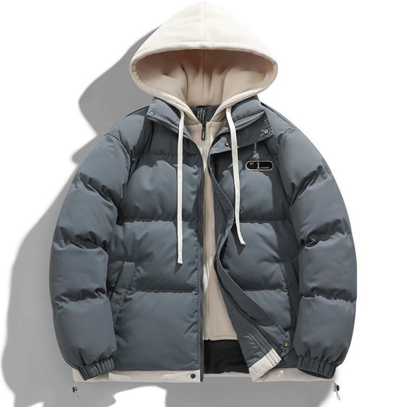 Männer Mit Kapuze Dicken Warmen Bunten Mantel Winter Jacke Herren Streetwear Hip Hop Parka Schwarze Kleidung Puffer Jacken