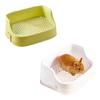 Guinea Pig Litter Pan Plastic Small Animals Round Corner Tray Toilet Potty Trainer For Hamsters Ferret  Small Animals