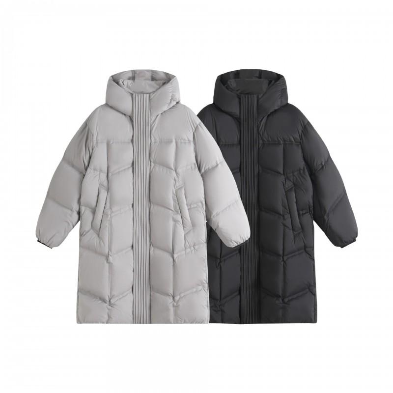 Mens Winter Down Jacket 90 White Duck Warm Hooded Coat