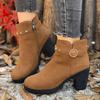 Women Boots 2025 New Spring Winter Comfortable Boots Outdoor Ankle Boots Ladies High Quality High Heels Shoes for Women