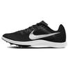 Air Zoom Rival Distance Spikes 'Black Metallic Silver' Sneakers Casual DC8725-001