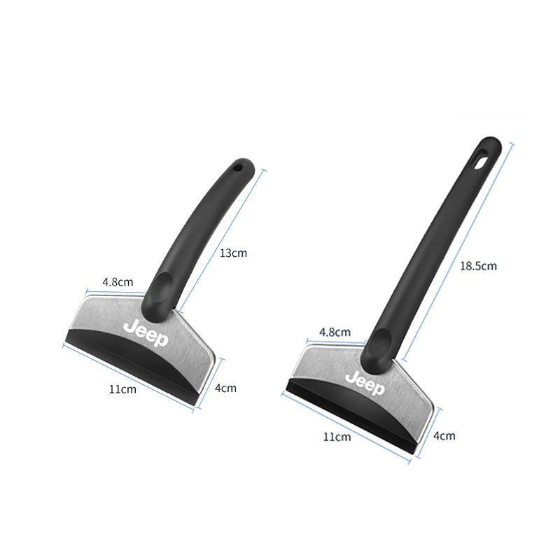 For Jeep Car Snow Shovel Defrosting Ice Scraper Tool Snow Removal For Jeep Grand Cherokee Wrangler JK Gladiator Compass Reneg