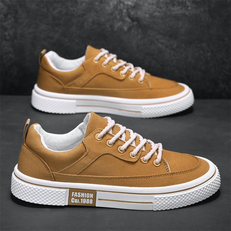 2025 Spring Live Broadcast Niche Canvas Low-top Breathable Board Shoes Retro Douyin Trendy Men's Shoes Catwalk Tooling Shoes Men's