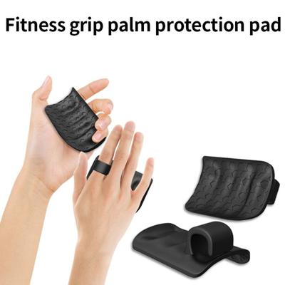 1 Pair Anti-slip Fitness Palm Power Pad Thicken Index Finger Buckle Grip Strength Trainer Anti-friction Silicone