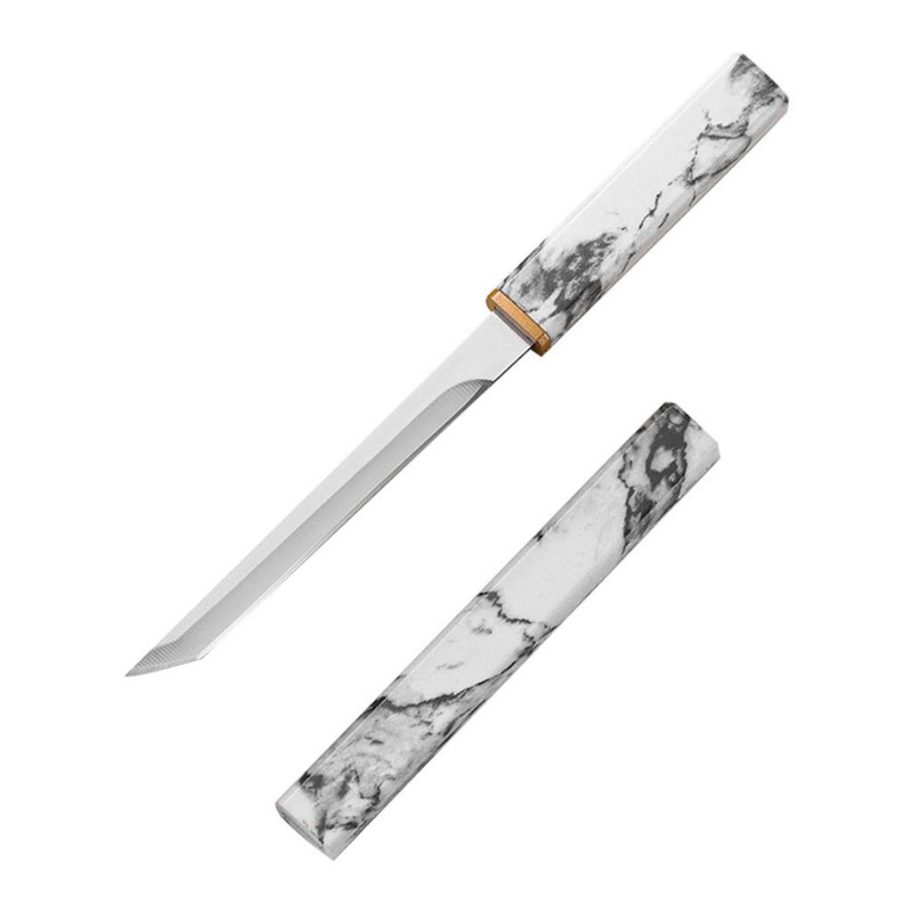 Stainless Steel Peeling Fruit Knifemulti-purpose Knife Kitchen Barbecue Cutting Fishing Knife with Lid