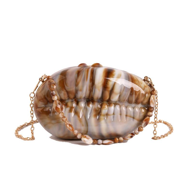 Acrylic Box Bag With Chain For Ladies Evening Party Purse