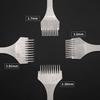 3Pcs 2.7/3.0/3.38/3.85mm Spacing 2/5/10 Teeth Leathercraft Stitching Oblique Flat Prong Chisel, DIY Craft Leather Punching Tools