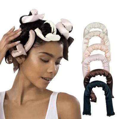 6 pezzi/confezione di bigodini arricciacapelli senza calore avvolti in raso, bigodini per capelli senza calore, bigodini flessibili per donne e ragazze, ferro arricciacapelli fai da te