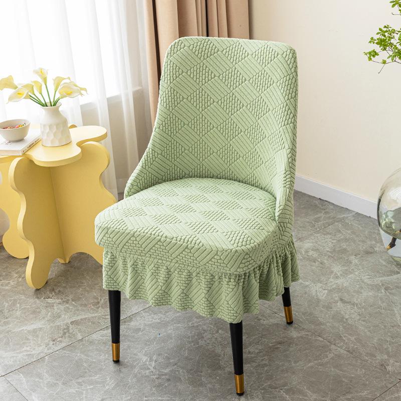 

New Special-shaped Shallow Armchair Cover Seat Dining Table Cover Home Living Room Stool Cover Fabric One-piece Chair Cover One Size