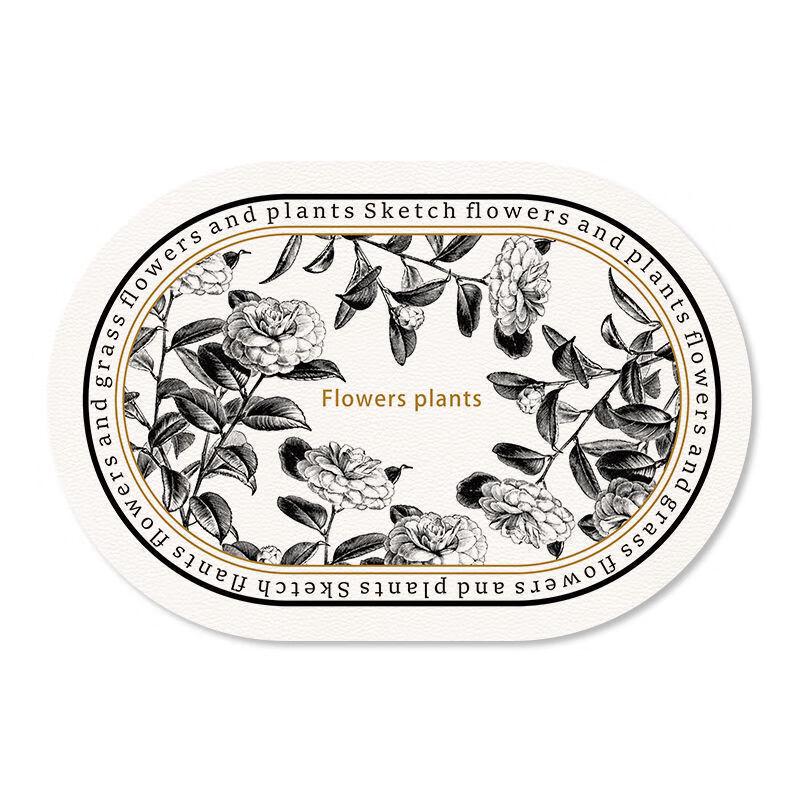 Changbaosen Francouzské černo-bílé kožené podložky pod talíře (5-balení)