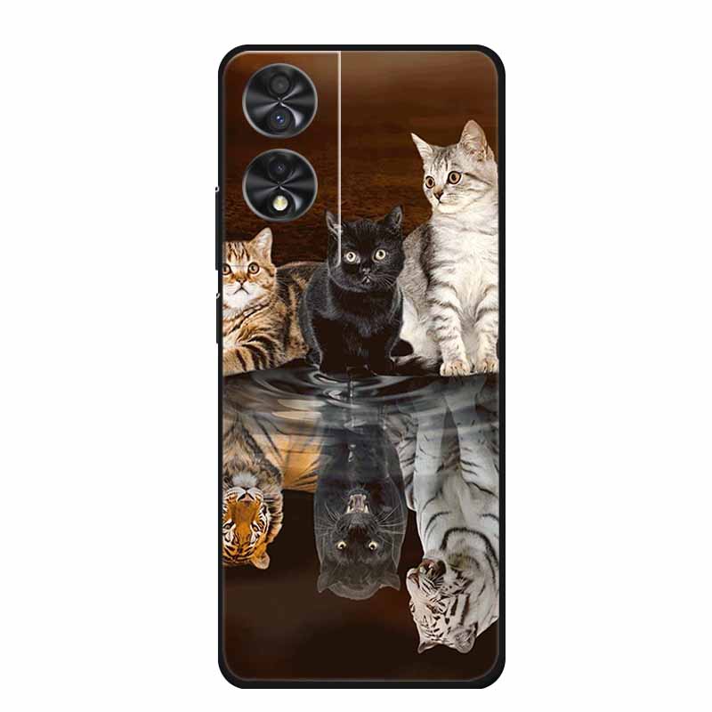 Do etui TCL 505 502 Luksusowe miękkie silikonowe etui na telefon z TPU Tylna okładka dla TCL505 TCL502 Kreskówkowe Ochronne Odporne na wstrząsy Urocze Fundas