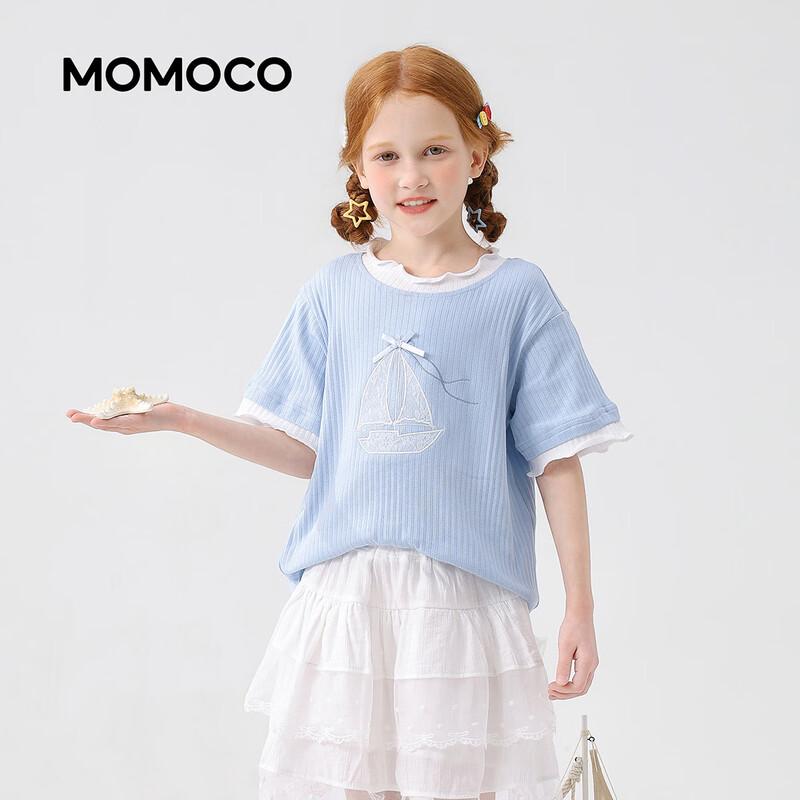 MOMOCO 2026 Summer Girls' Short Sleeve T-Shirt
