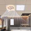 Modern Minimalist Integrated Kitchen Fan with Eye-Protection Light and Bathroom Recessed Oscillating Electric Fan Light