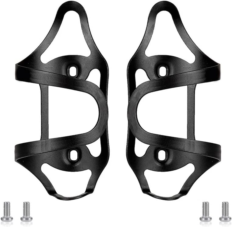 BBxunsless 1 Pair Aluminum Alloy Bicycle Water Bottle Holder with Screws Left and Right Opening Water Cage for Mountain & Road Bikes
