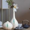 Zen Dried Flowers Vase Ornament for Dining Table, Entrance Hall, Living Room, or TV Cabinet