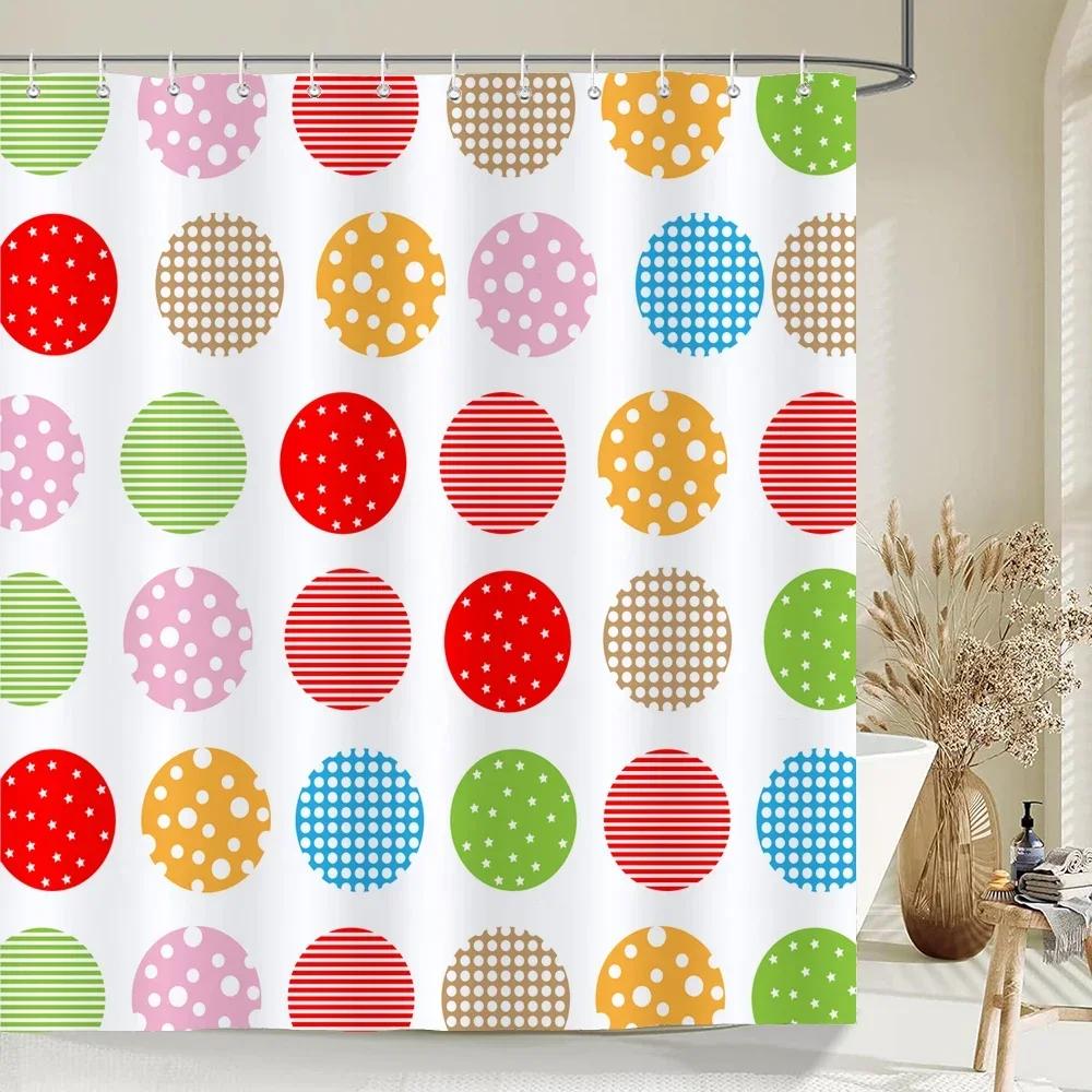 

Digital Printing Waterproof Polyester Colorful Shower Curtain Modern Color Print For Bathroom Curtain Long Shower Curtains W60H190(CM)-1 Pcs