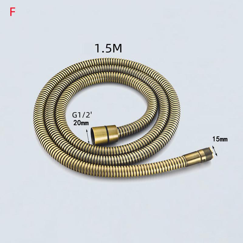 1PC 1.5m Faucet Pull Out Faucet Plumbing Hose Nylon Braided Hose Replacement Hose for Pull Down Kitchen/Basin Tap G1/2' 15mm