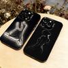 Art Sexy Body Woman Phone Case For iPhone 17,16,15,14,13,12,11 Plus,Pro Max,XS,Colorful Silver Phone Case Funda Cover