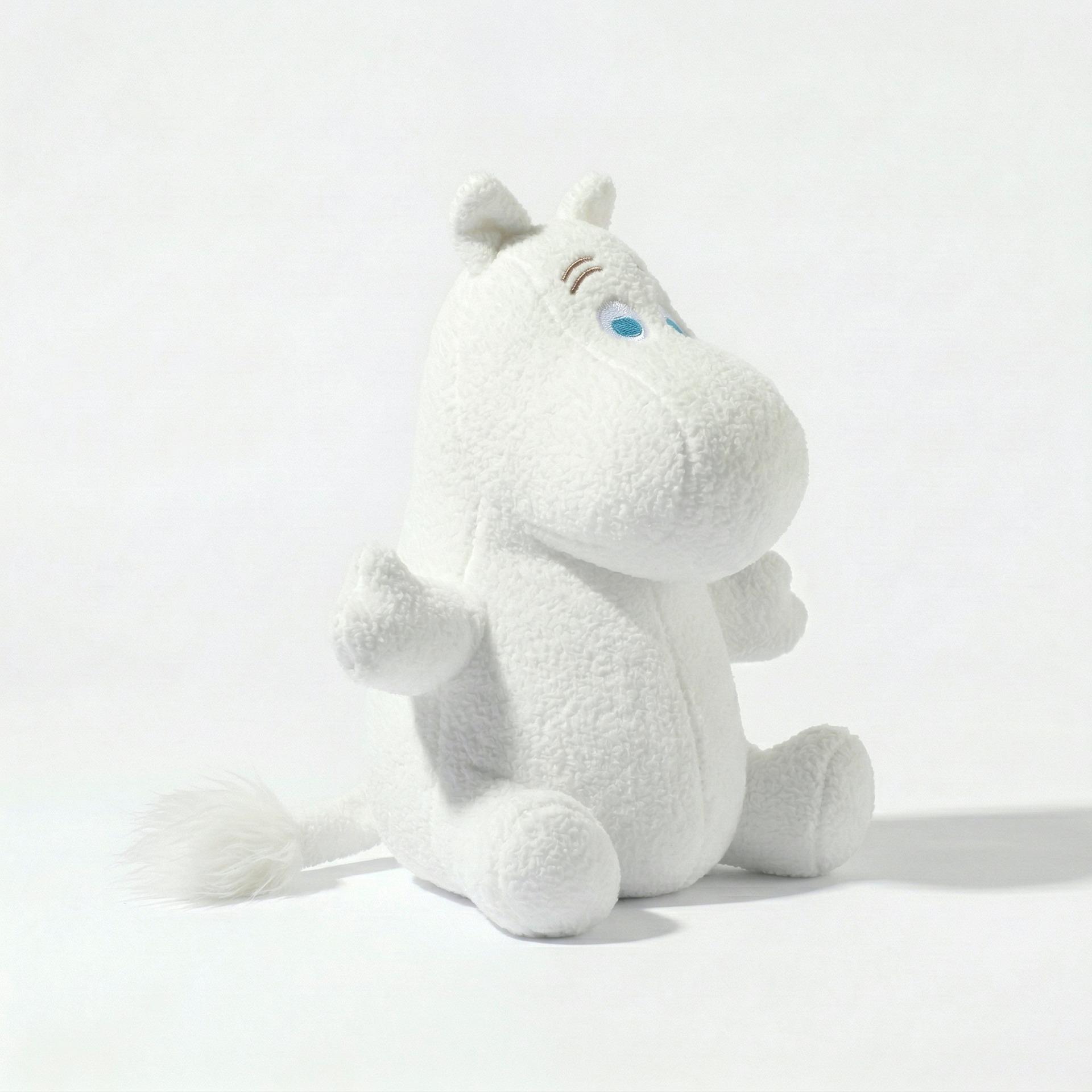 20cm Niedliches Anime Mumins Serie Kuscheltier Kissen Cartoon Figur Kawaii Kreativität Plüschtier Jungen und Mädchen Geburtstagsgeschenk 20cm white