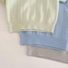 2025 Korean Style Baby & Toddler Ice Silk Knit Summer Top and Pants Set