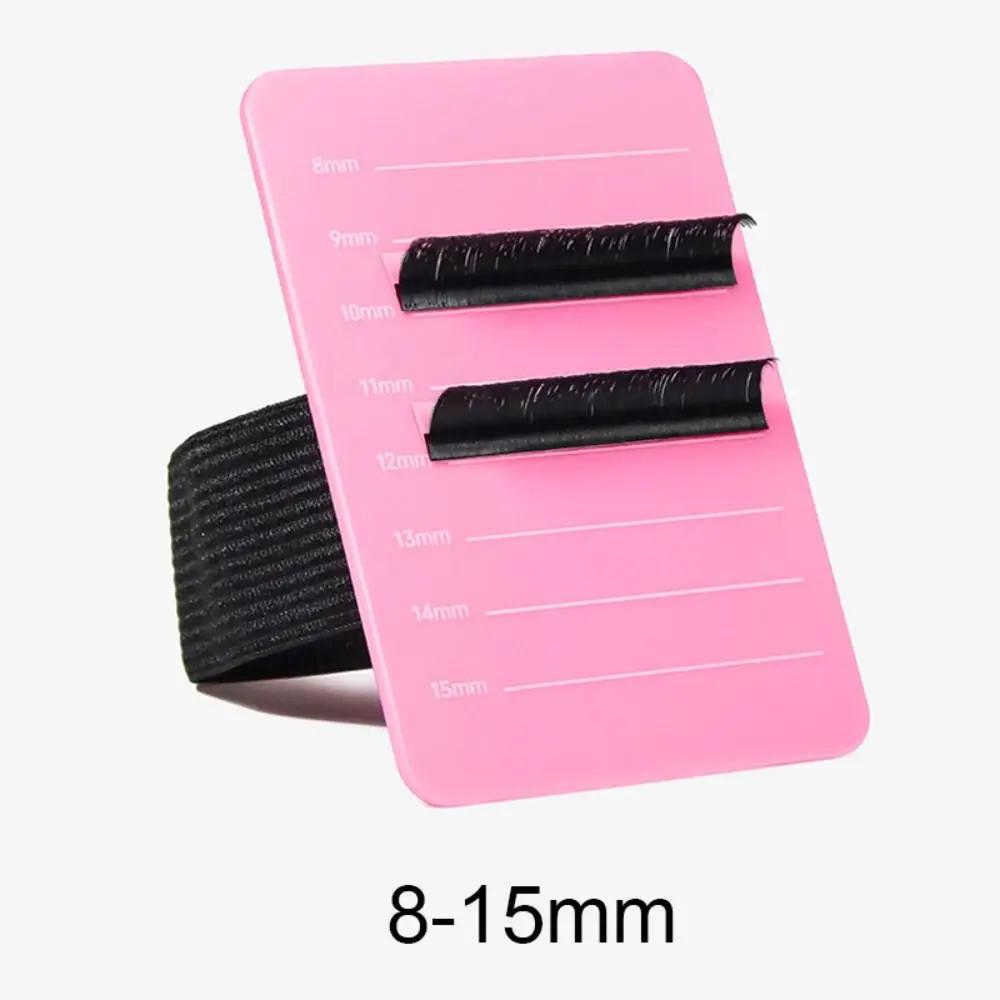 Acrylic Eyelash Extension Organizer Pallet False Lash Stand Eyelash Holder with Adjustable Belt Eyelash Display Palette Tools