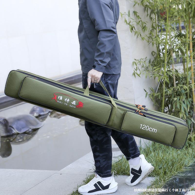 Waterproof Multifunctional Fishing Rod and Tackle Bag - Lightweight with Large Capacity