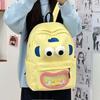 Schoolbag New Japanese Quirky Backpack, Large Capacity Middle School Backpack for Girls, Simple Cartoon Versatile Casual Travel Backpack