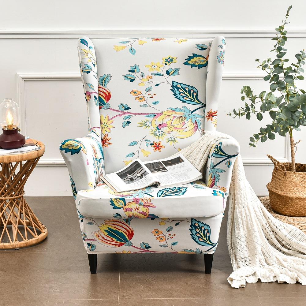 Elastic Tiger Stool Cover Chair Cover Sofa Cover All-inclusive Single Wingback Sofa Cover