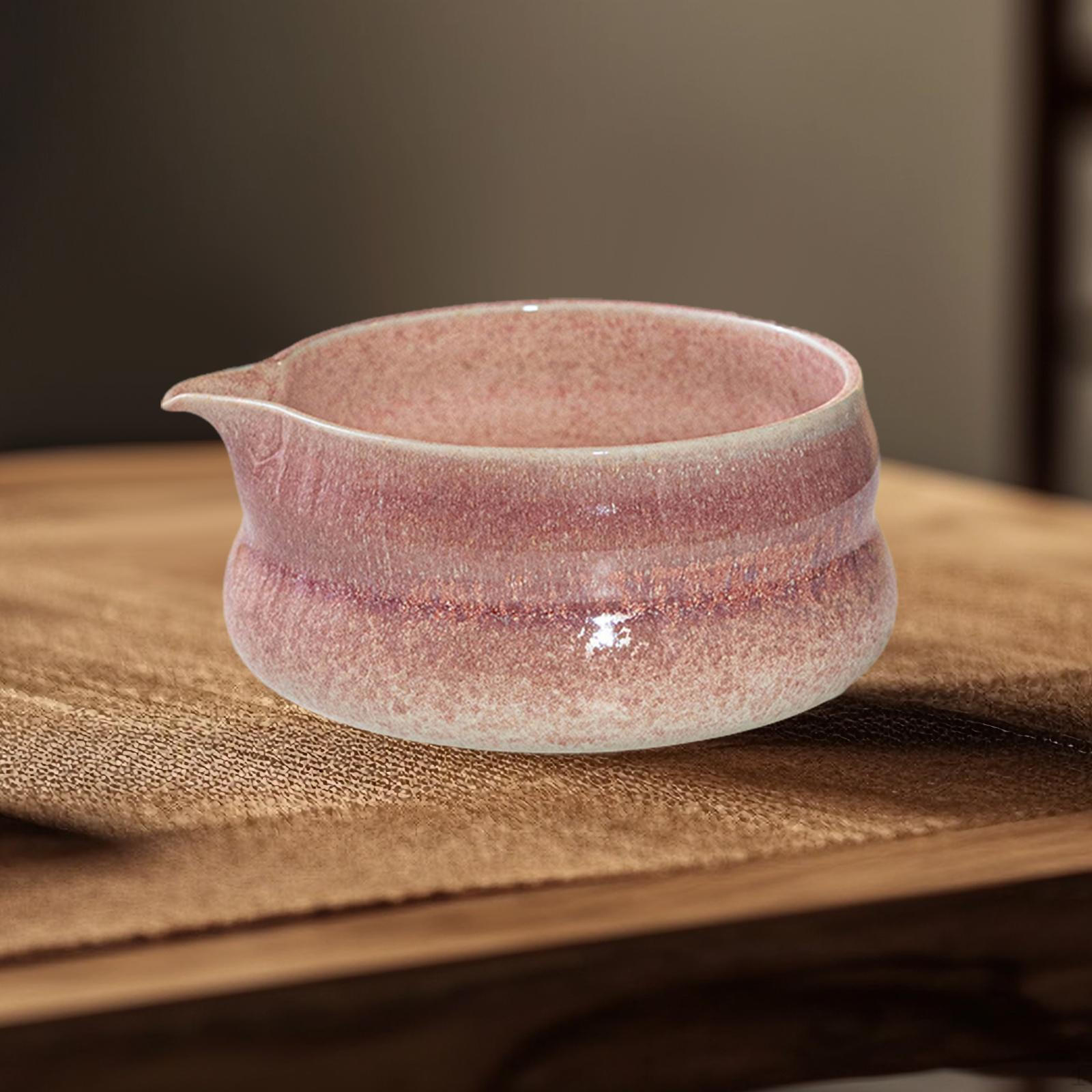 

Ceramic Bowl Traditional Porcelain with Pour Spout Handcrafted Chinese Tea Making for фіолетовий