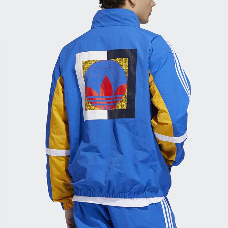 Adidas Originals Trefoil Globe TT Track Jacket Men Jacket Royal-Blue GD2092