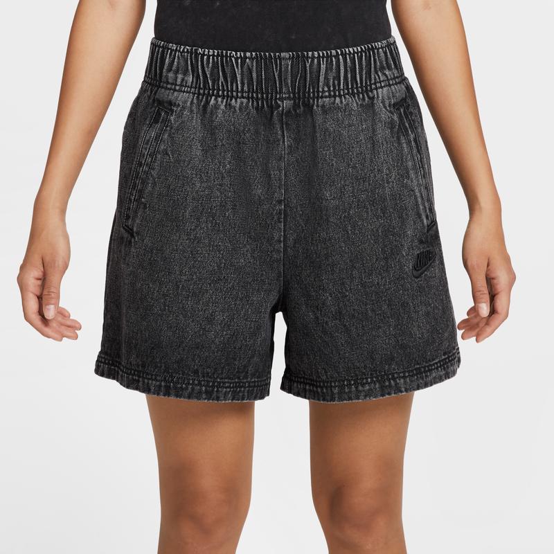 Nike Sportswear Vintage Casual Comfortable Sports Denim Shorts Women Shorts Black IF3404-010