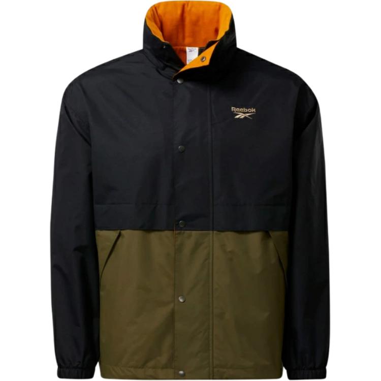 Reebok Fashionable Long Sleeve Jacket With Detachable Hood And Zipper Men jackets H52863