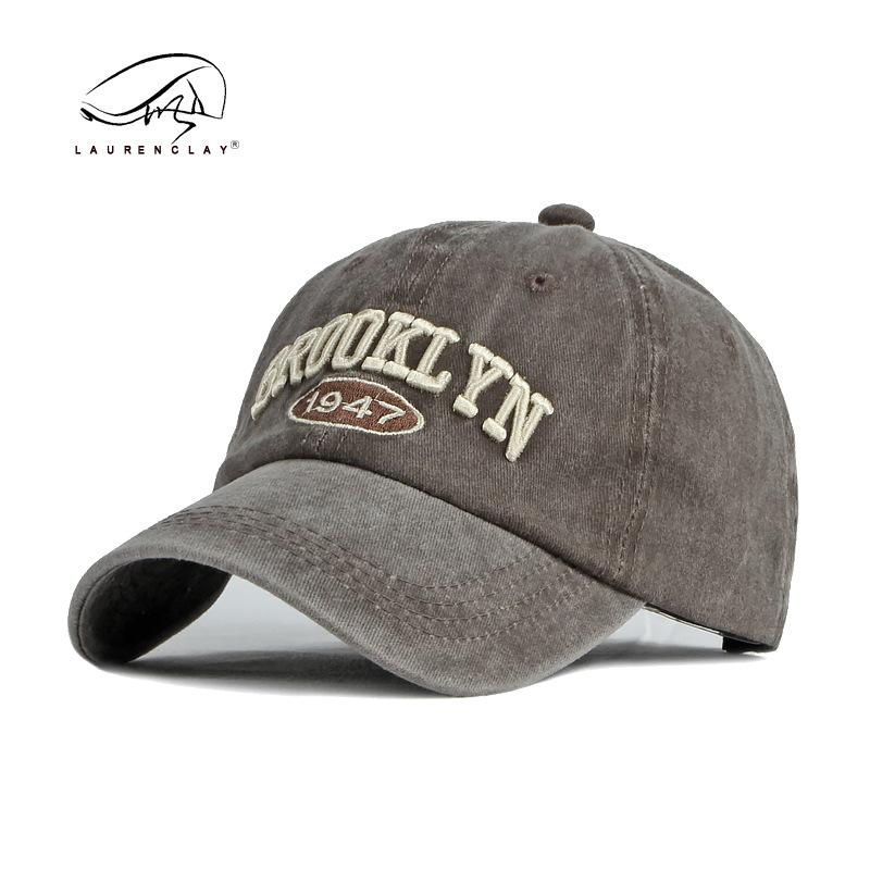 Washed and old cotton cap men and women spring and summer sunscreen sunshade three-dimensional embroidery letter baseball cap