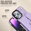 Long Strap Card Holder Phone Case for IPhone 16 Pro Max 16e 15 Plus 14 13 Mini 11 12 7 8 XS XR SE 2 3 Leather Protective Cover