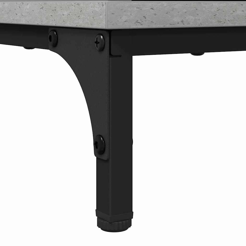 Bathroom Furniture Set with Shelf 3 Pcs Concrete Grey Particleboard
