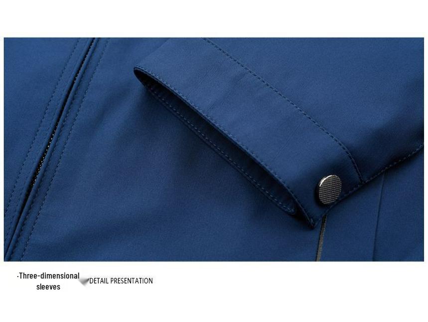 Men's Counter 2025 Spring/Autumn Business Casual Jacket - Middle-aged Executive Turn-down Collar Outerwear