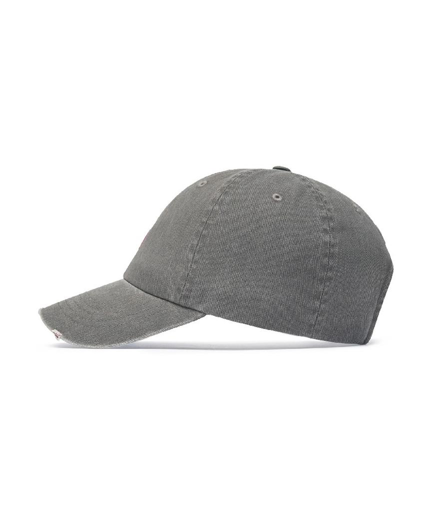 Emelbi Vintage Nano Unstructured Ball Cap Ny (Charcoal Grey)