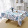 Summer Ocean Starfish Sea Shell Rectangle Tablecloth Table Decor Washable Polyester Kitchen Dining Table Cloth Party Decorations
